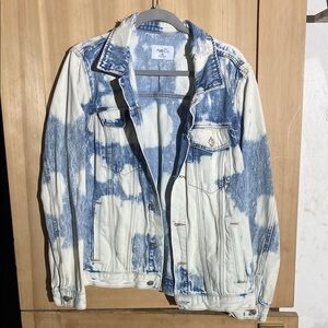 Rue21 Blue and White Denim Jacket